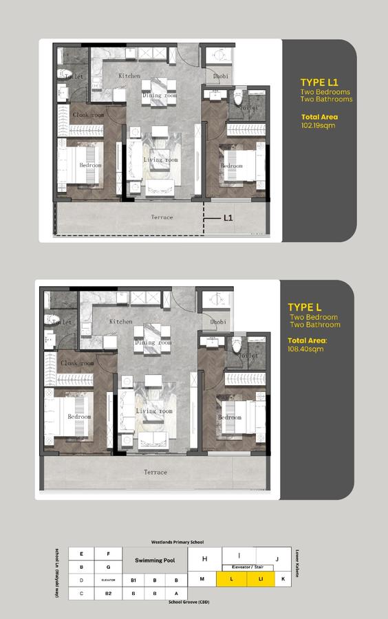 1 Bed Apartment with Swimming Pool in Westlands Area - 8