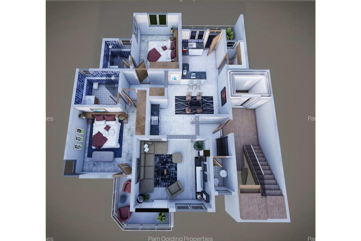 2 Bed Apartment with En Suite at Majengo - 1