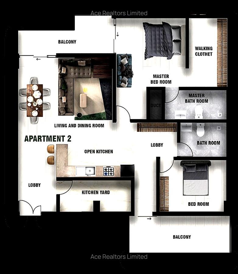 2 Bed Apartment with En Suite at Westlands Road - 2