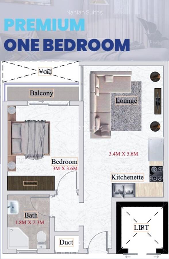 1 Bed Apartment with Swimming Pool at Kisauni Road - 1