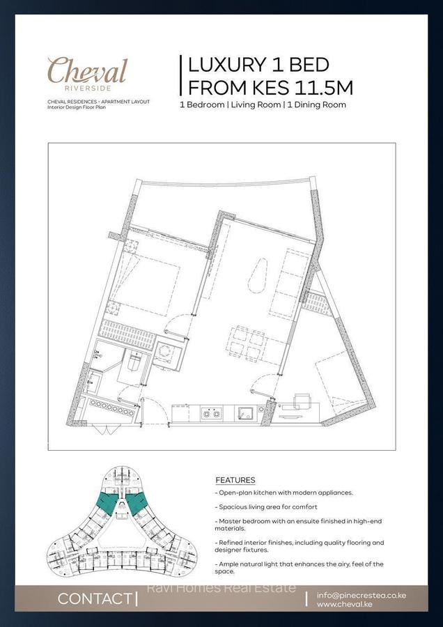 2 Bed Apartment with En Suite in Riverside - 3