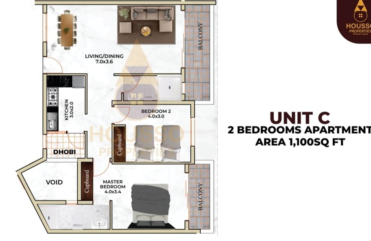 2 Bed Apartment with En Suite at Nyali Road - 12