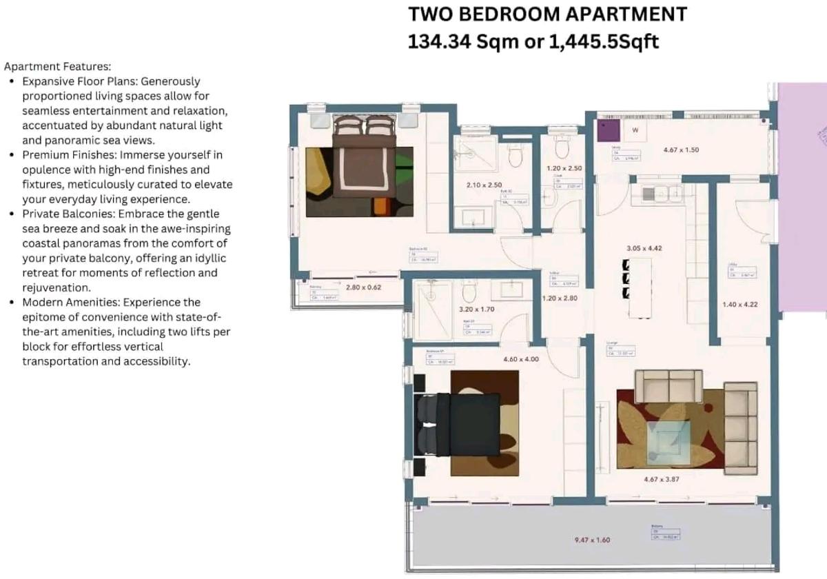 3 Bed Apartment with En Suite at Mt Kenya Road Nyali - 11