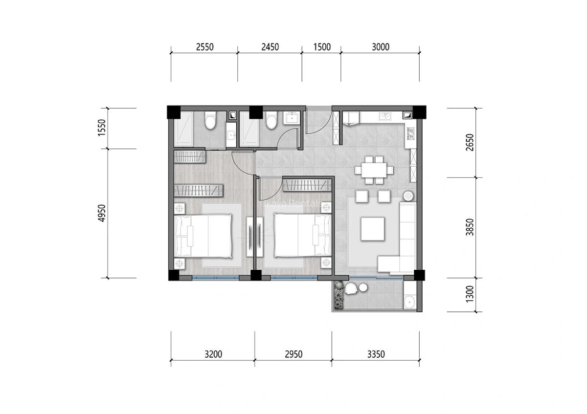 2 Bed Apartment with En Suite in Ongata Rongai - 1
