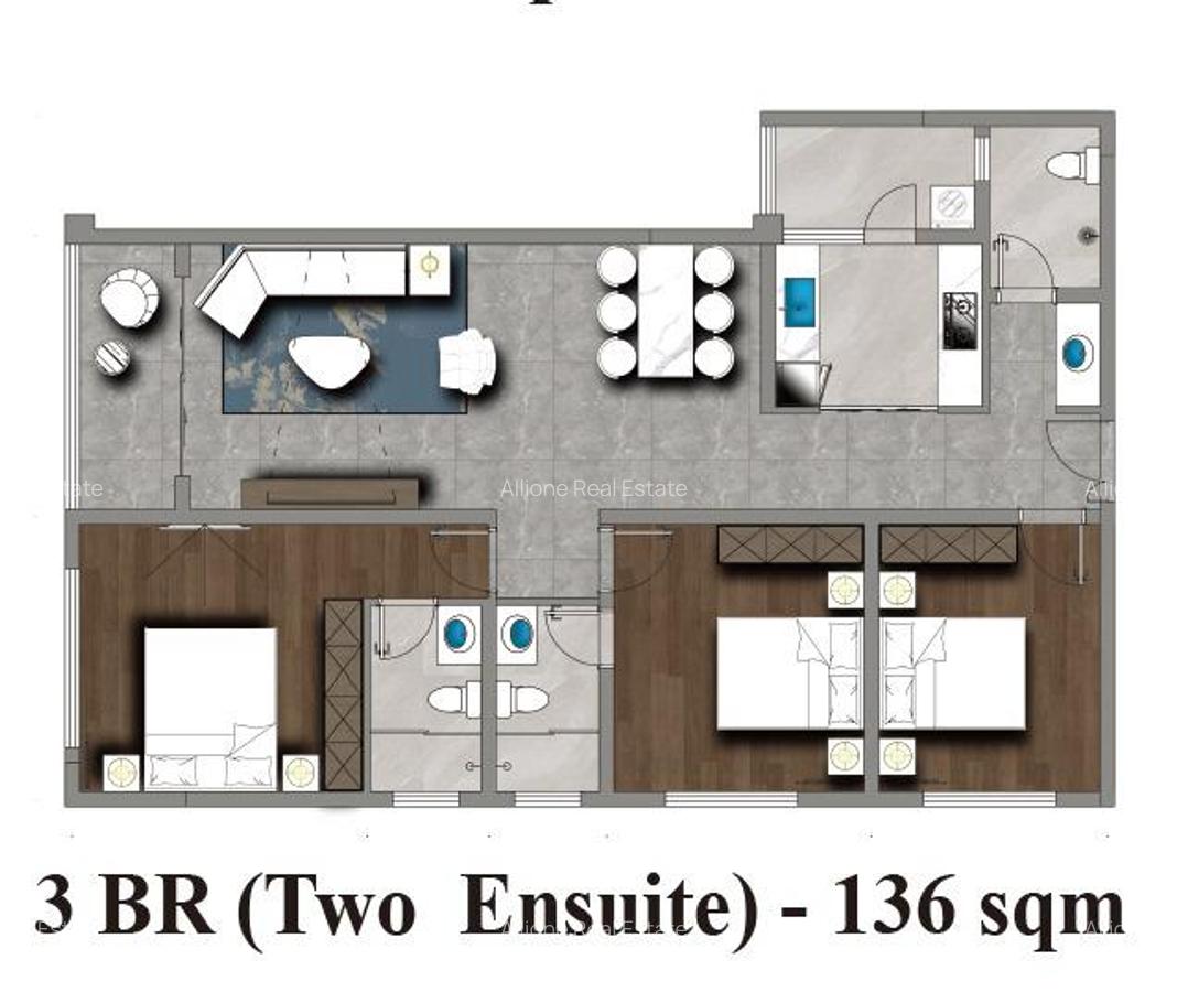 1 Bed Apartment with En Suite in Kileleshwa - 9
