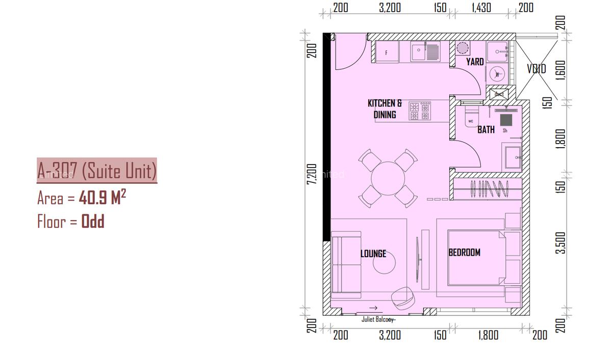 Studio Apartment with Swimming Pool in Westlands Area - 1