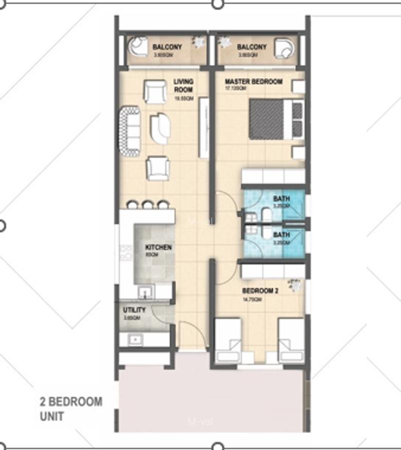 Serviced 2 Bed Apartment with En Suite in Nyali Area - 1