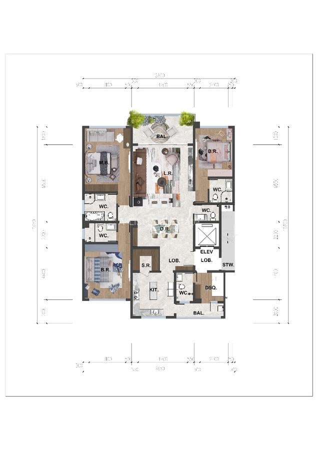3 Bed Apartment with En Suite at Brookside - 3