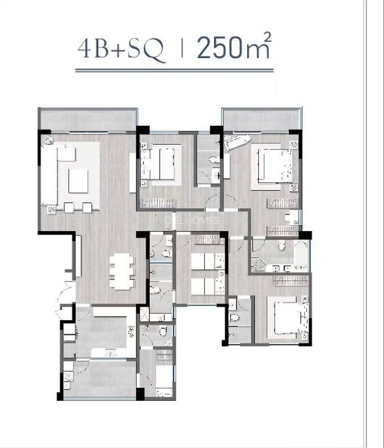 3 Bed Apartment with En Suite at George Padmore - 3