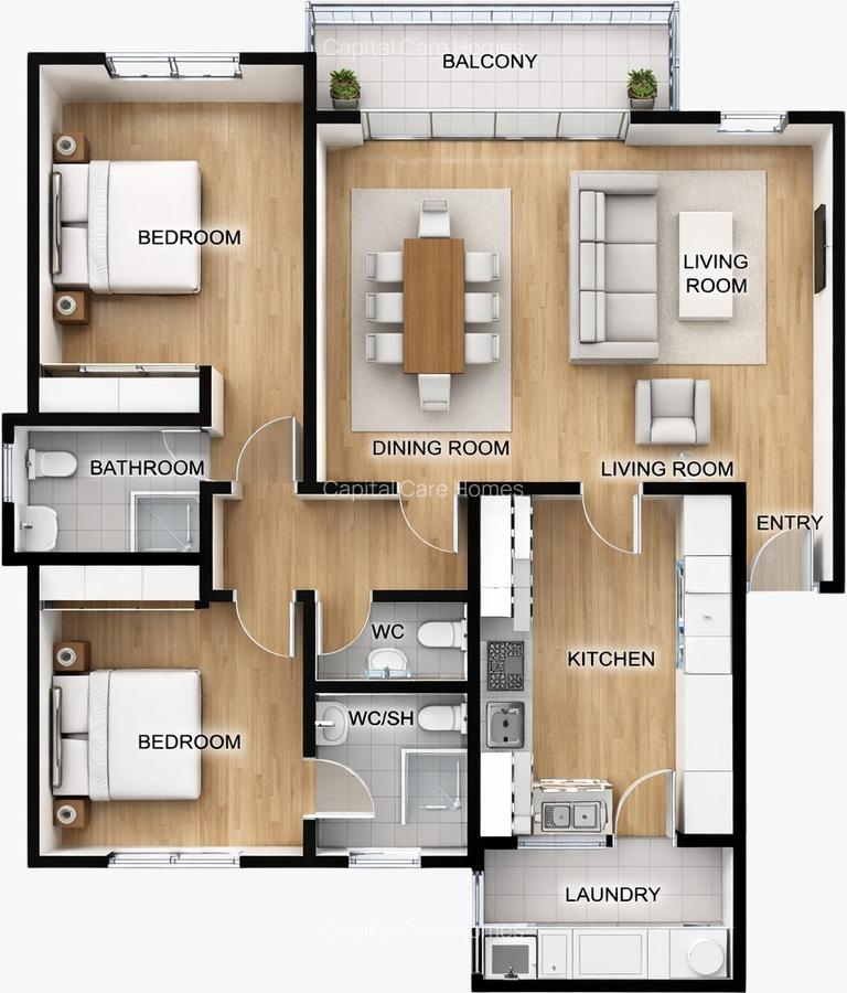Serviced 3 Bed Apartment with En Suite at Loresho Ridge - 2