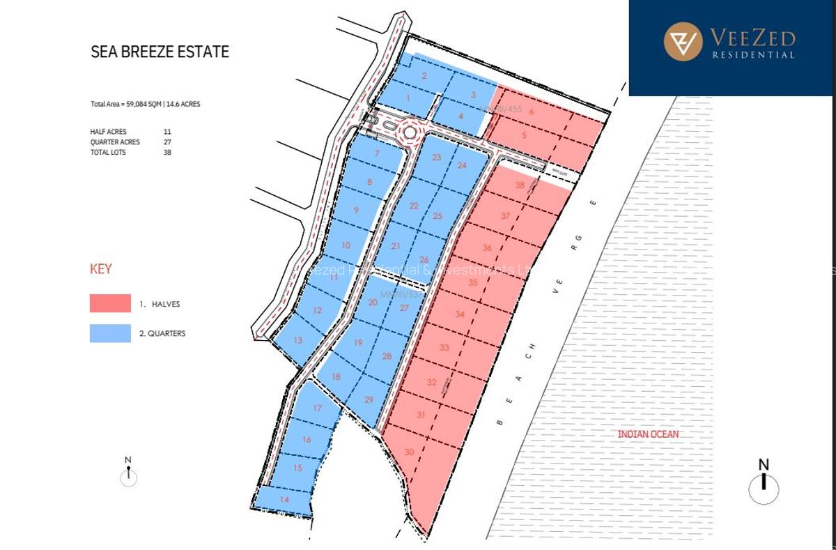 0.5 ac Land in Kikambala - 2