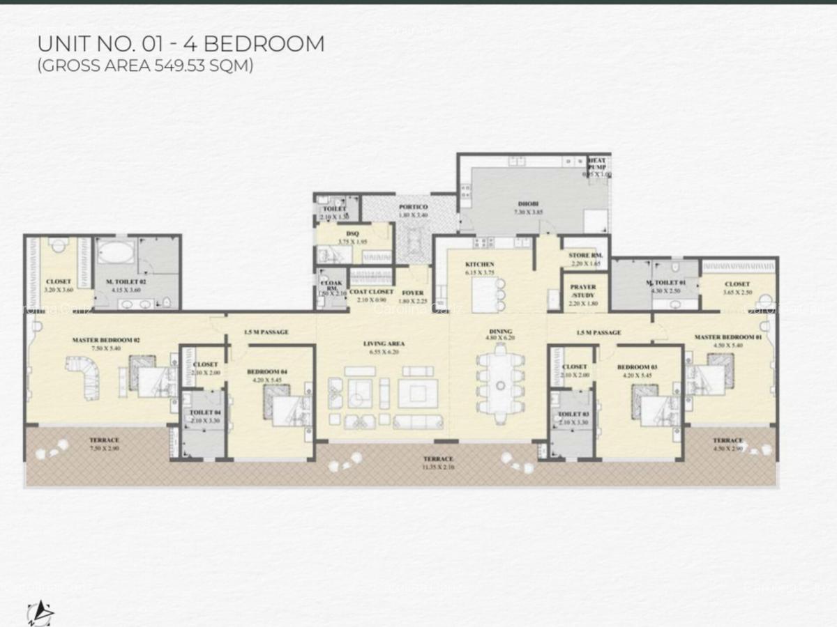 3 Bed Apartment with En Suite at Peponi Road - 12