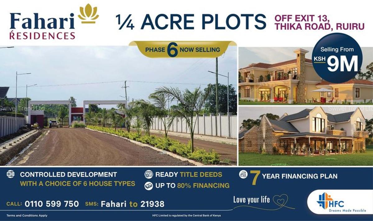 0.25 m² Residential Land at Off Thika Road - 1