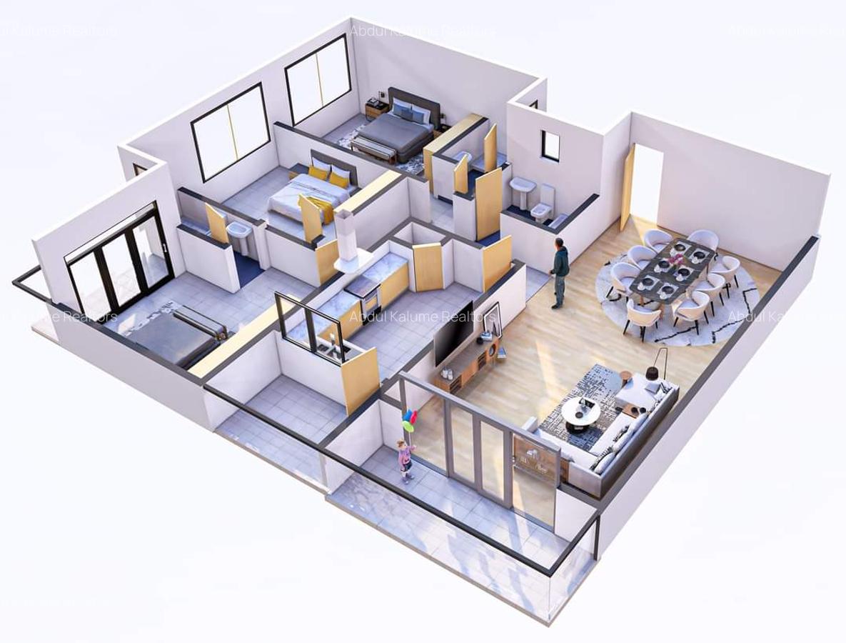 Serviced 3 Bed Apartment with En Suite at Tudor - 2