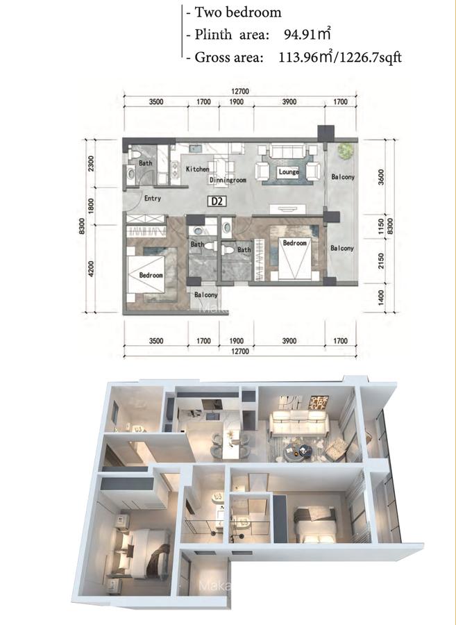 Furnished 1 Bed Apartment with En Suite in Parklands - 5