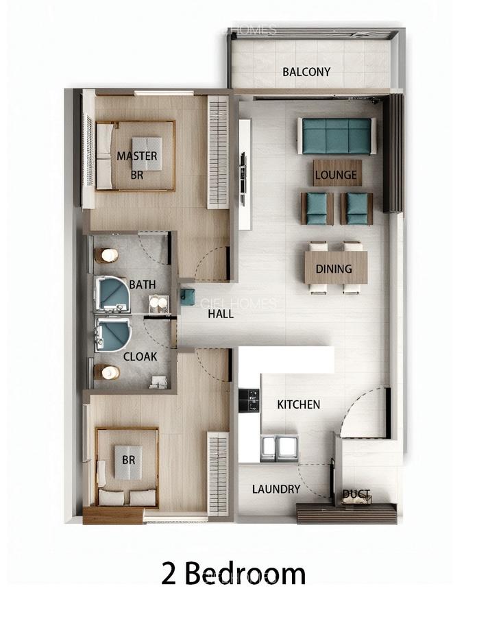 1 Bed Apartment with Swimming Pool at Rirar Garden Road - 11