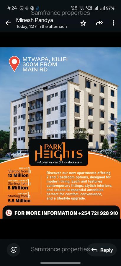 Serviced 2 Bed Apartment with En Suite at Mtwapa - 6