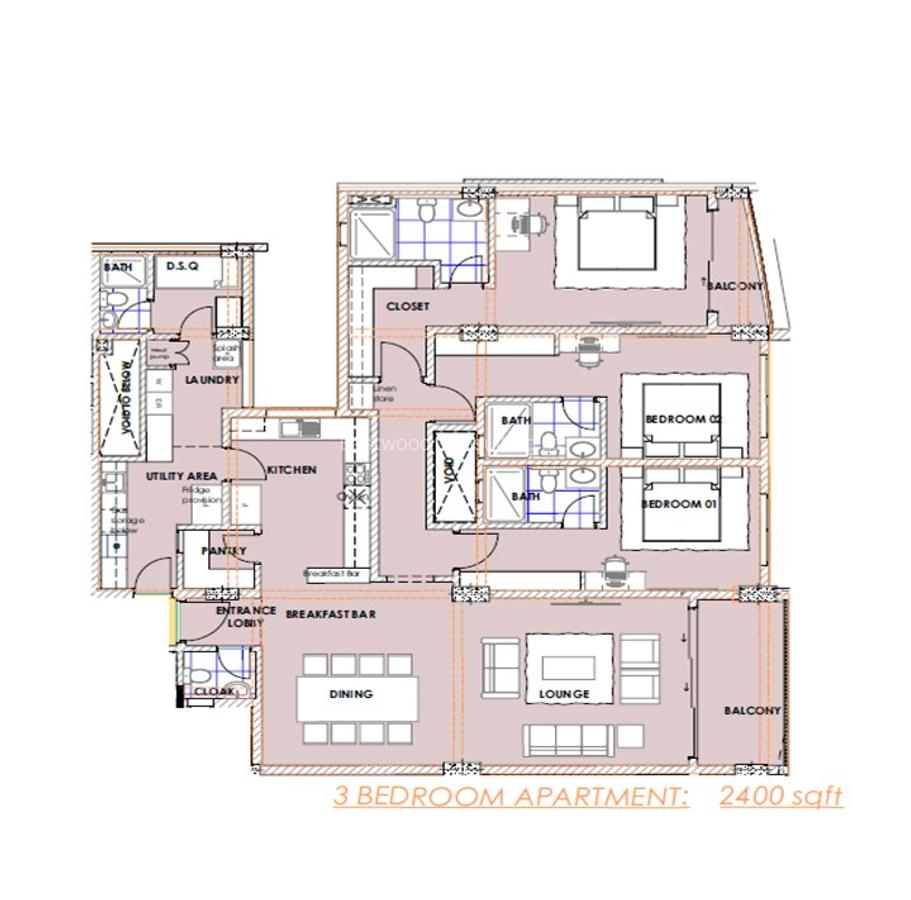 2 Bed Apartment with En Suite at General Mathenge Road - 3