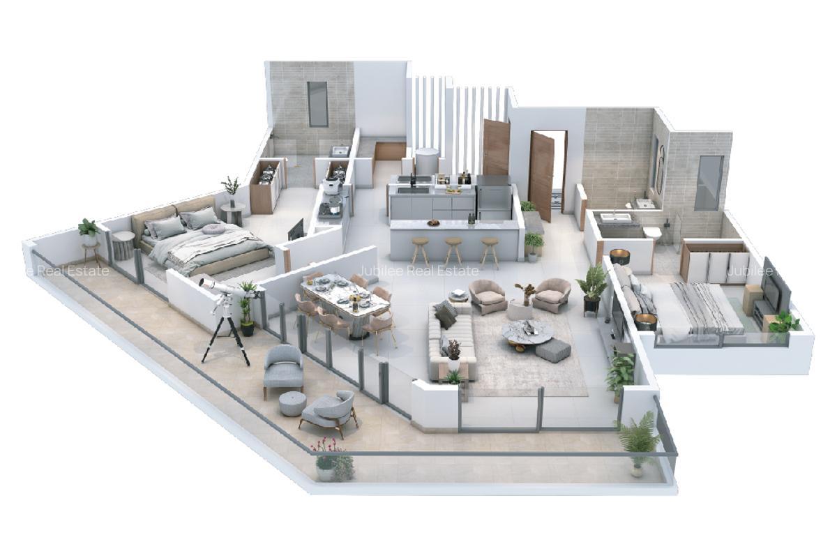 2 Bed Apartment with En Suite at Peponi Road - 5