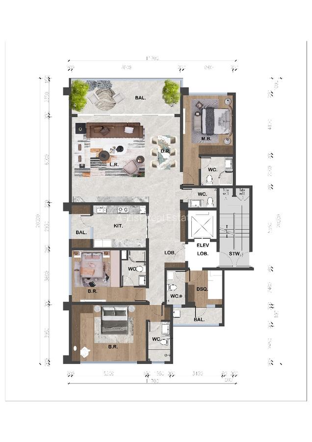 3 Bed Apartment with En Suite at Brookside - 1