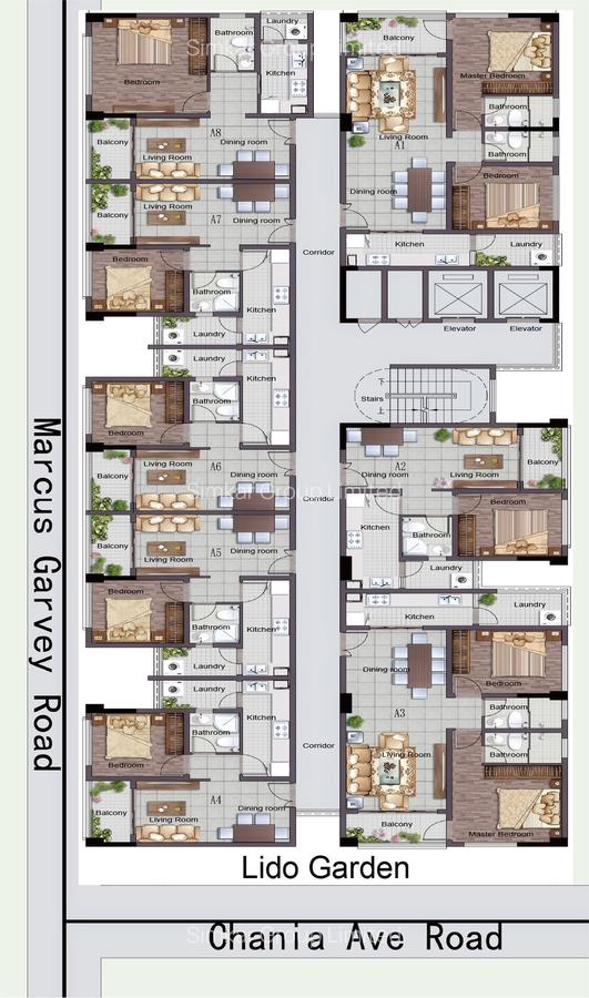 1 Bed Apartment with En Suite at Kilimani - 1