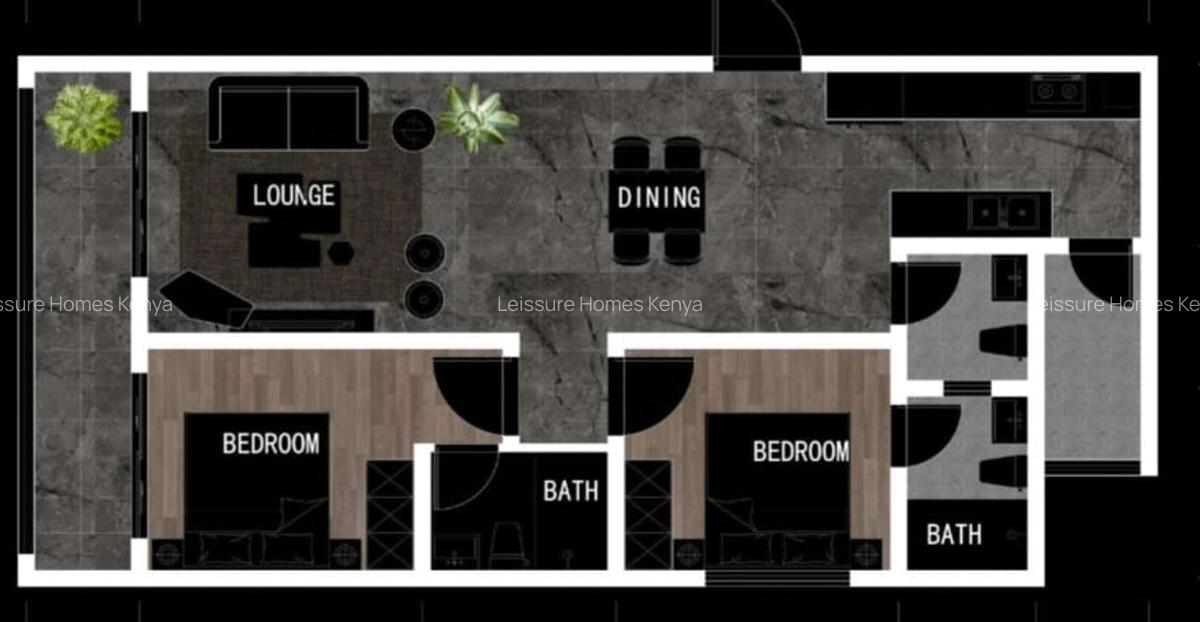 3 Bed Apartment with Swimming Pool at Mogotio Road - 5