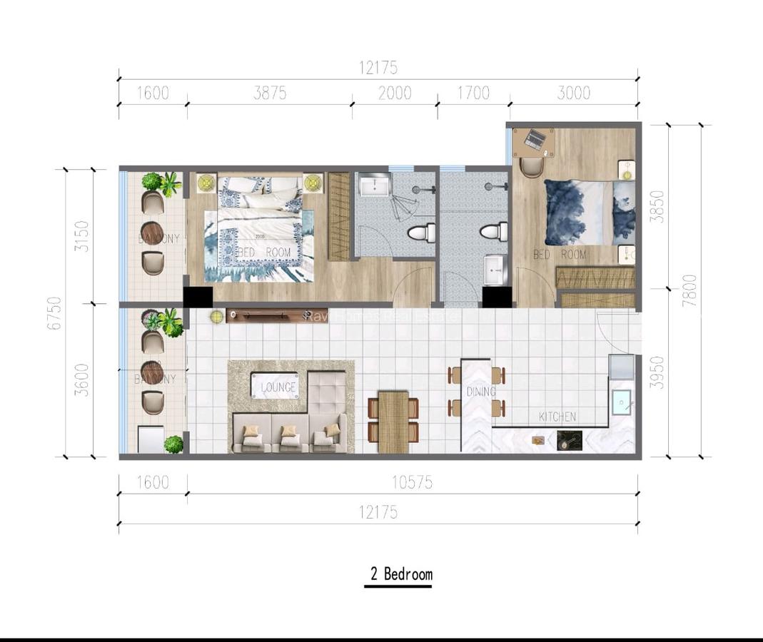 2 Bed Apartment with En Suite at Chiromo - 5