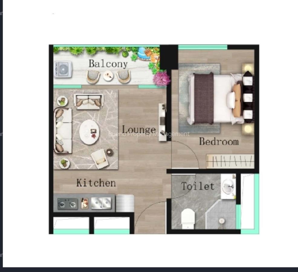 1 Bed Apartment with En Suite in Westlands Area - 1