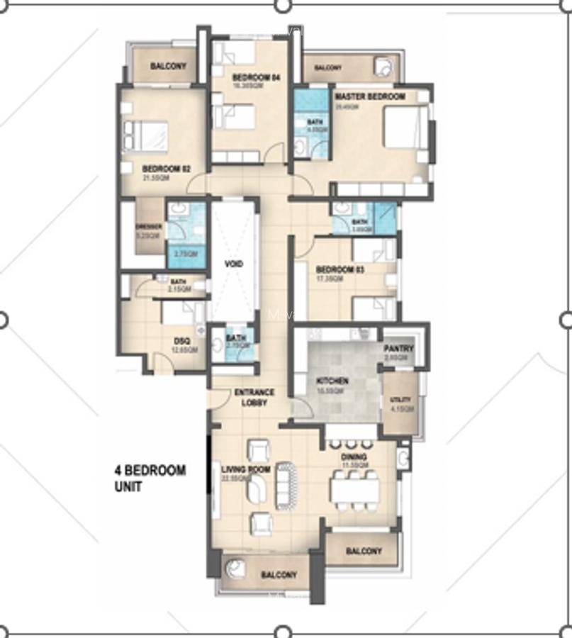 Serviced 4 Bed Apartment with En Suite in Nyali Area - 1