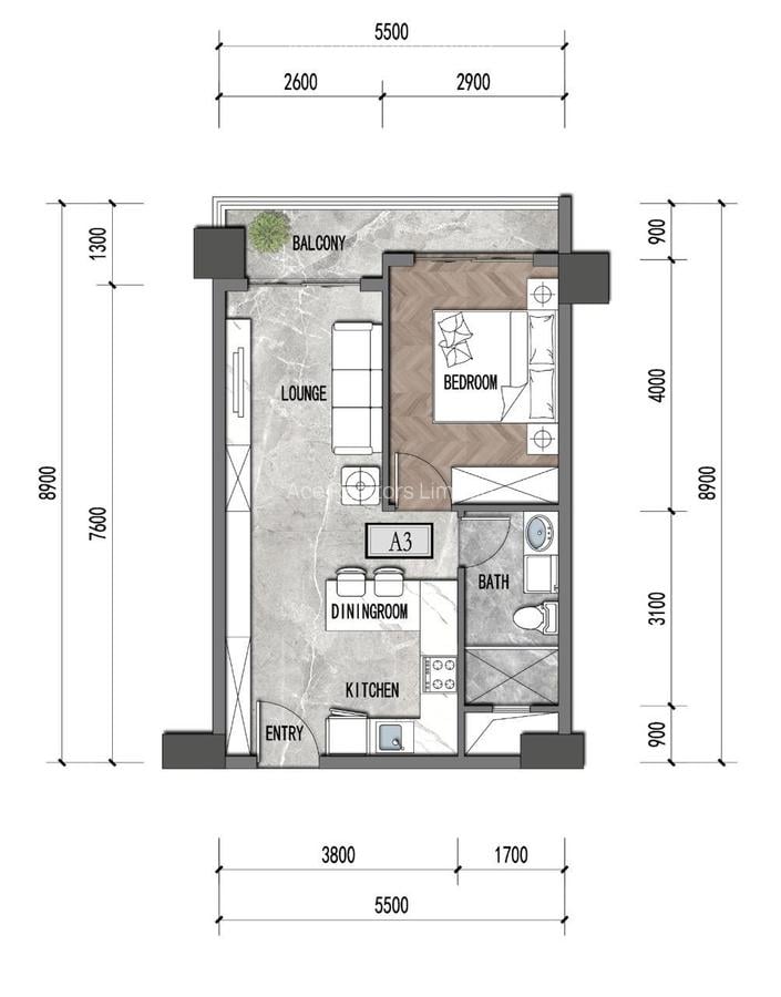 Studio Apartment with Swimming Pool at Mogotio Road - 18