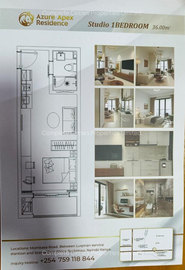 Studio Apartment with Swimming Pool in Syokimau - 2