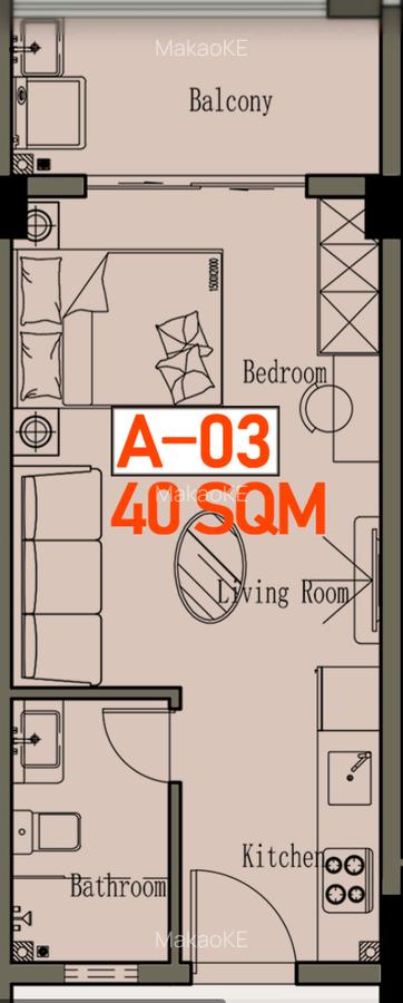 Studio Apartment with Swimming Pool in Kileleshwa - 1