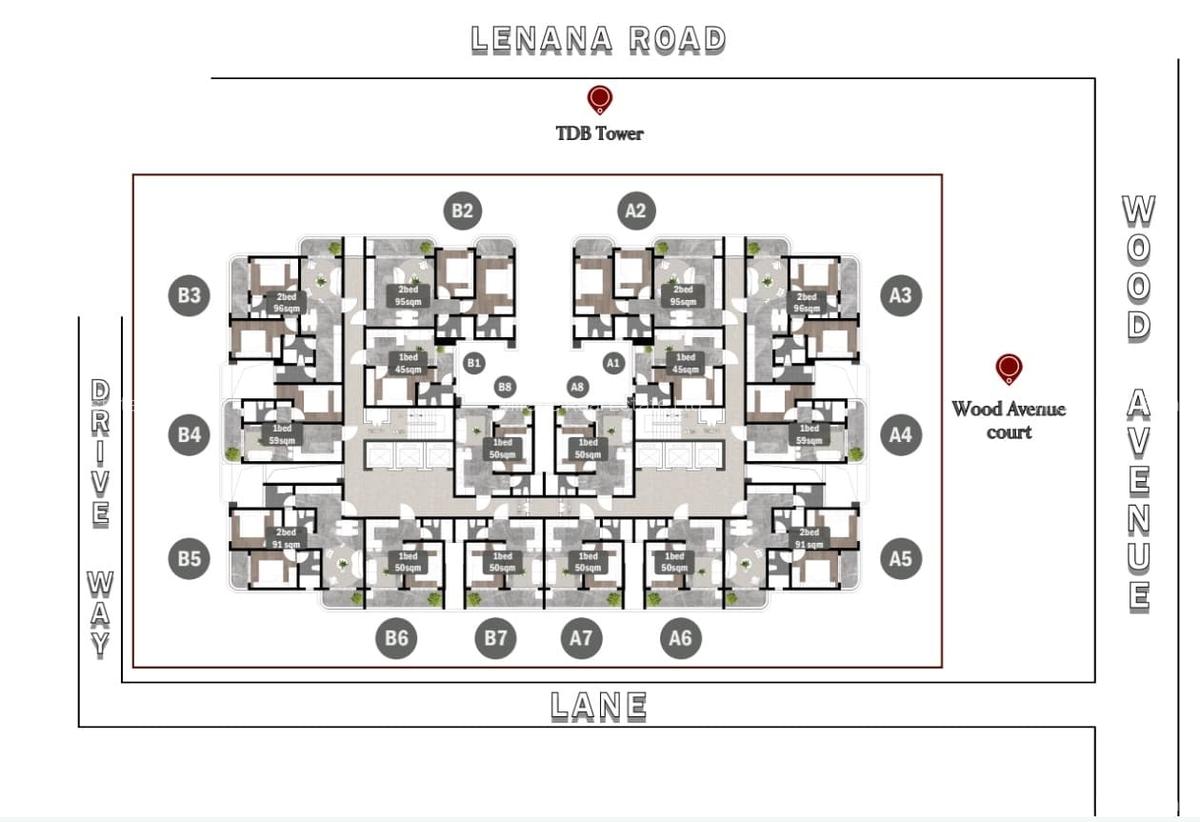 2 Bed Apartment with Swimming Pool in Kilimani - 2