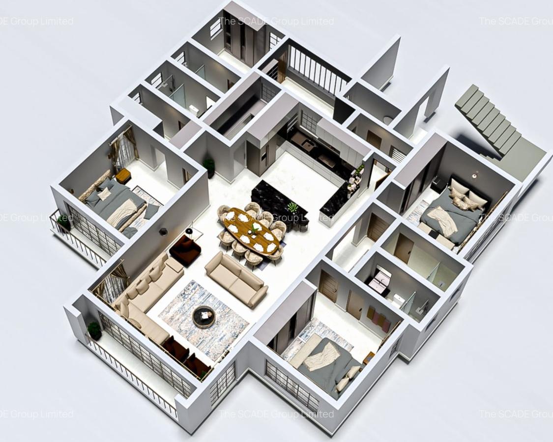 4 Bed Apartment with En Suite at Zambia Road - 1