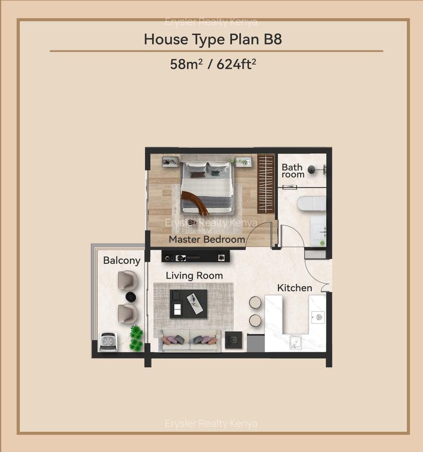 1 Bed Apartment with Swimming Pool at Vihiga Road - 2