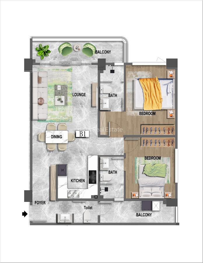 1 Bed Apartment at Riverside Drive - 7