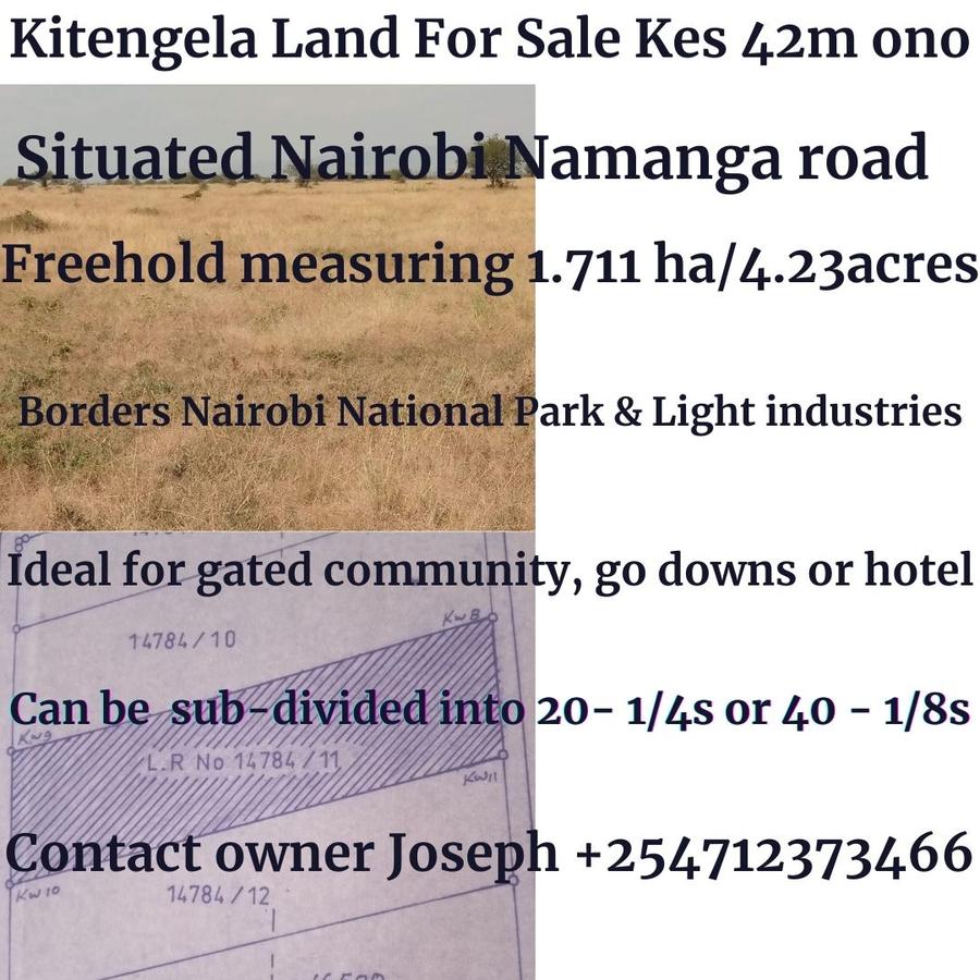 4.25 ac Commercial Land at Kitengela-Ongata Rongai Road - 2