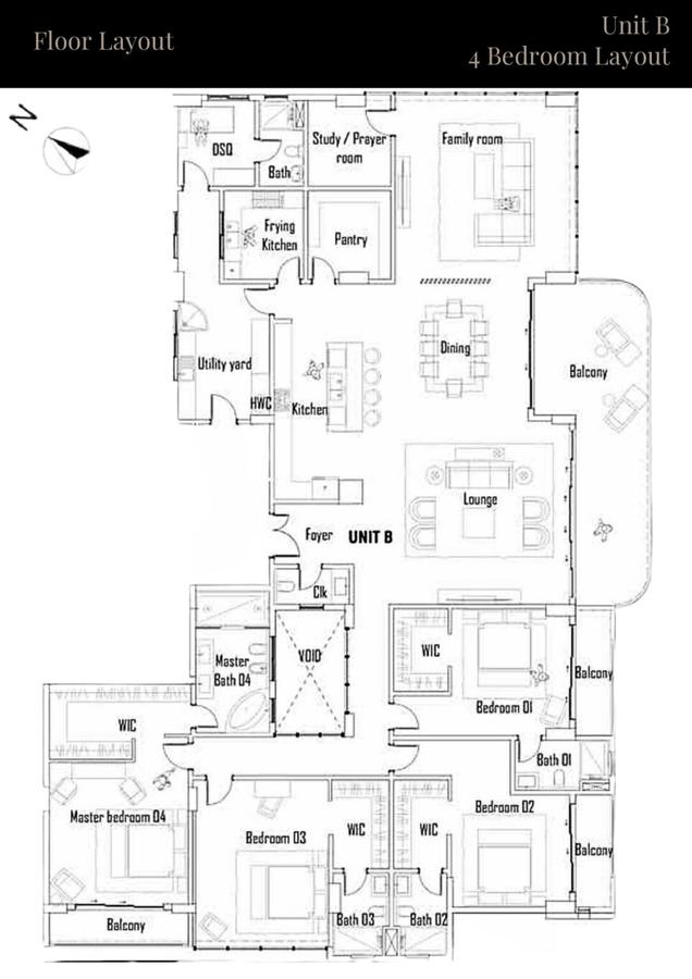 Serviced 4 Bed Apartment with En Suite at Peponi Road Spring Valley - 1