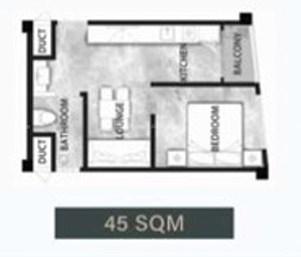 Studio Apartment with Swimming Pool in Kilimani - 11