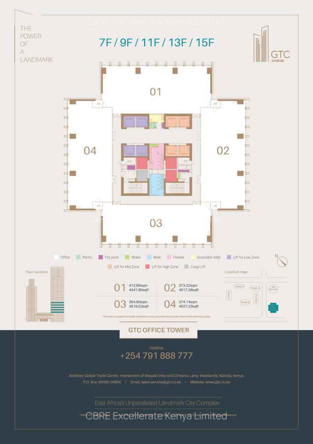 2,000 ft² Office with Backup Generator at Chiromo Road - 1