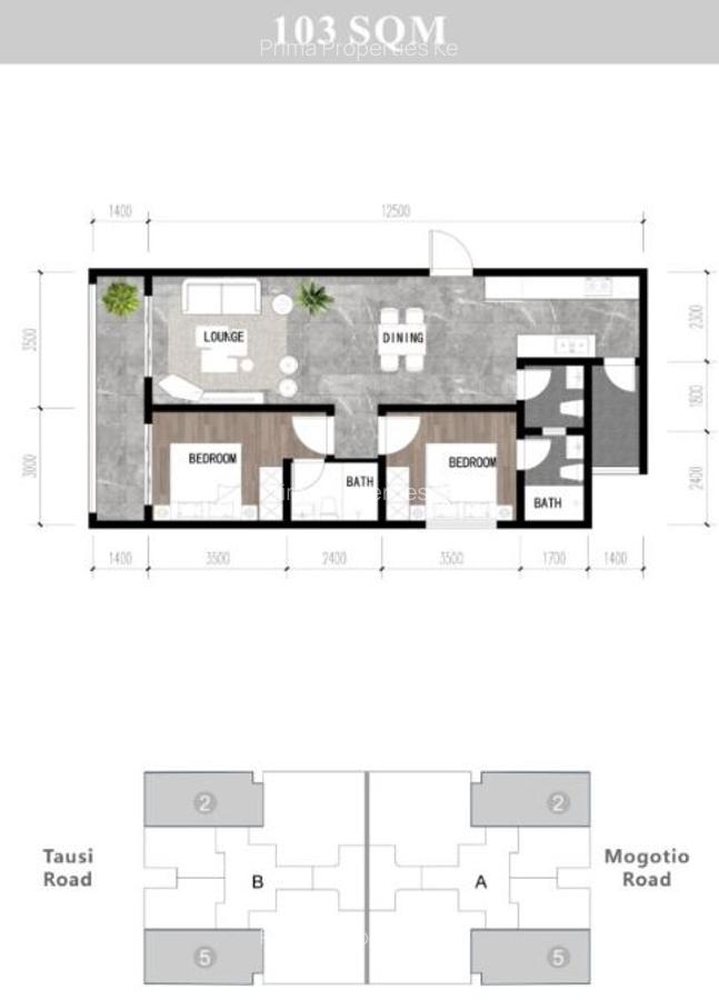 2 Bed Apartment with En Suite at Mogotio Rd - 6