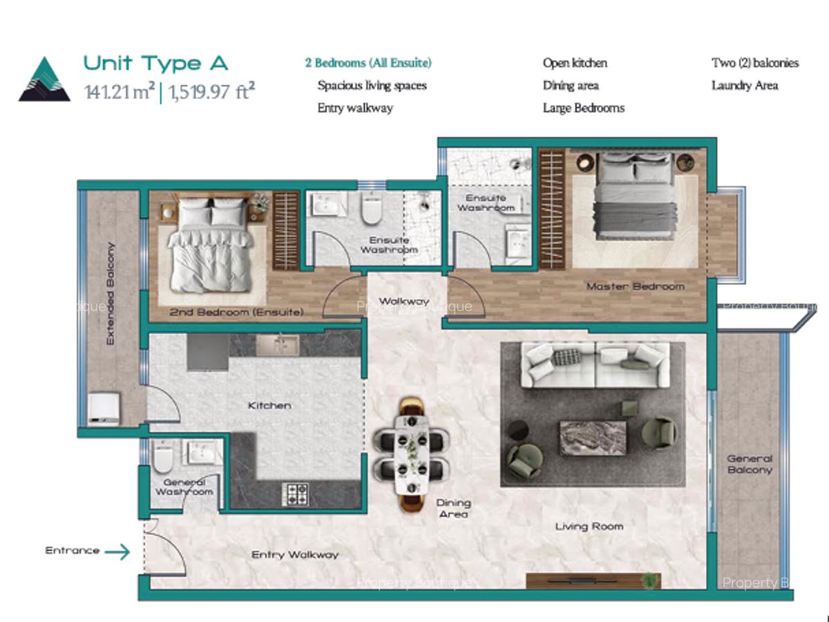 3 Bed Apartment with En Suite in Kilimani - 7