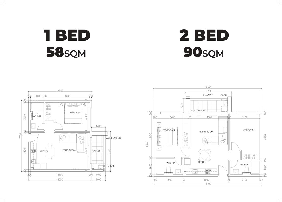1 Bed Apartment with En Suite at Matundu Lane - 1