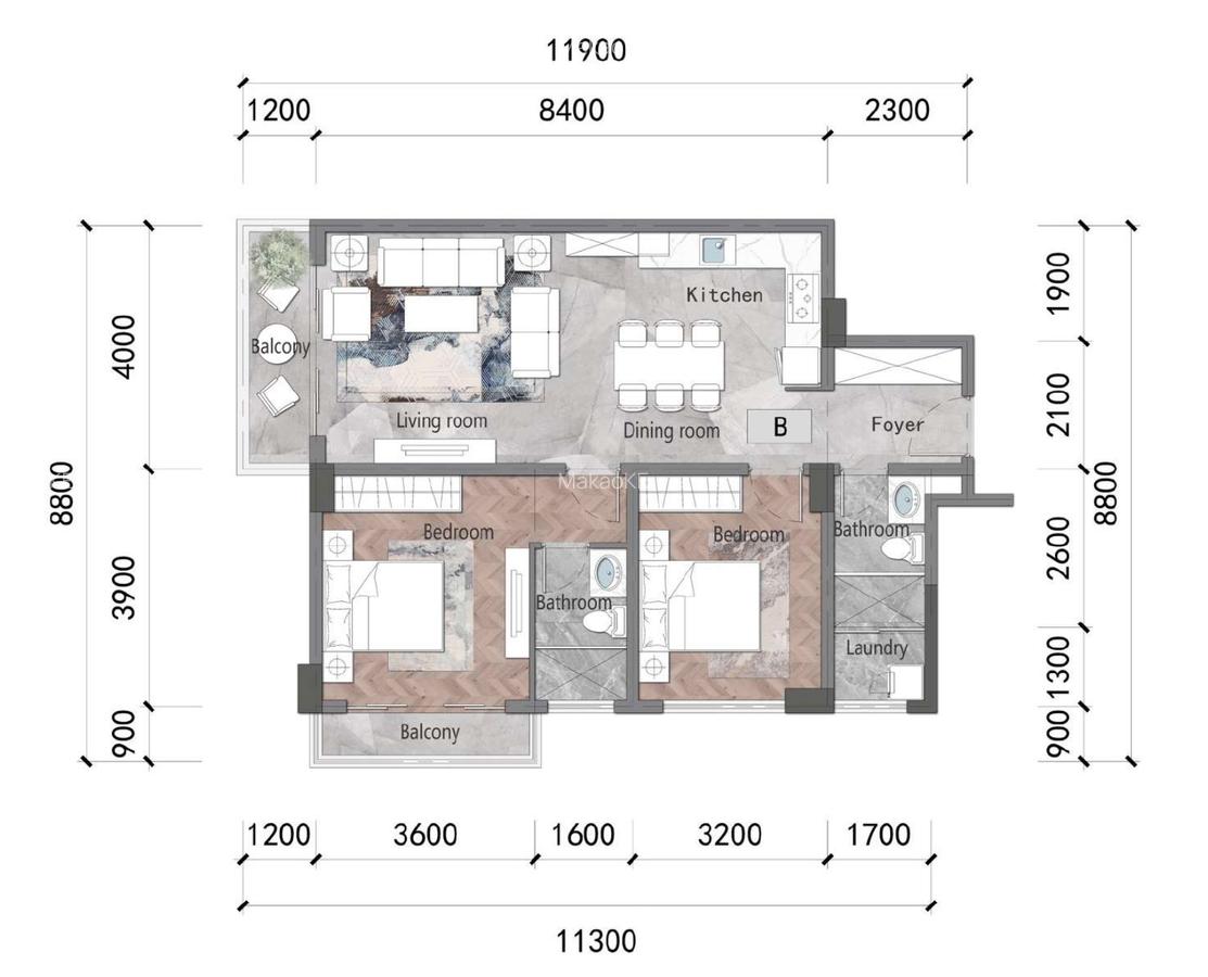 2 Bed Apartment with En Suite in Riara Road - 1