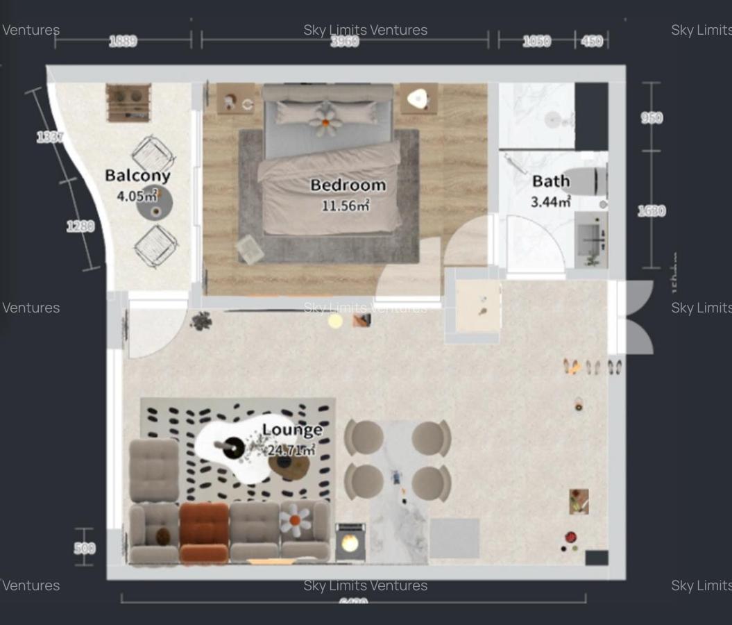 1 Bed Apartment with Swimming Pool in Westlands Area - 14