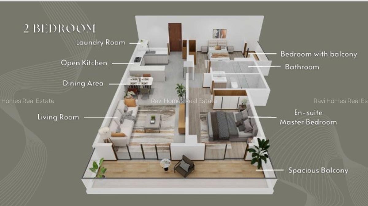 1 Bed Apartment with Swimming Pool in Westlands Area - 10