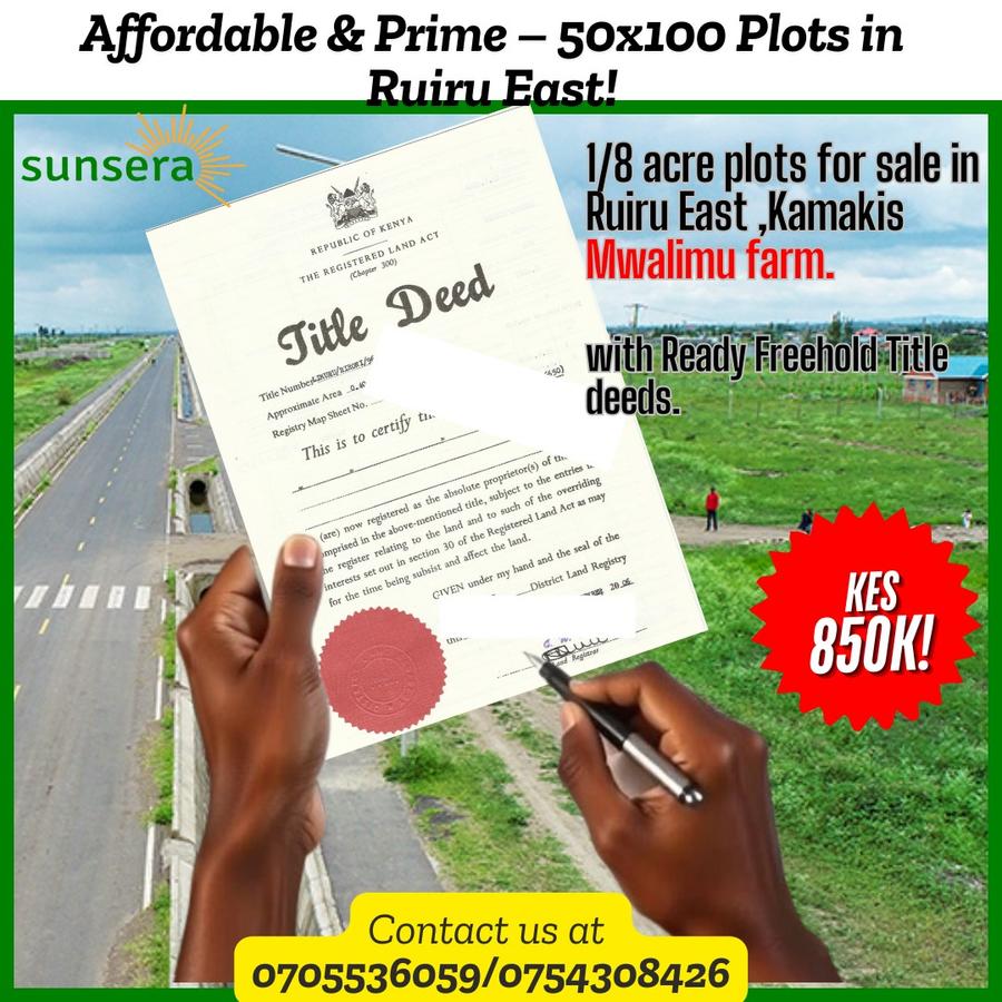 Residential Land at Mwalimu Farm - 1