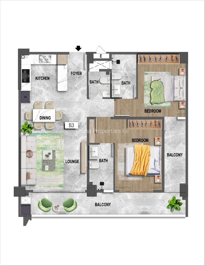 2 Bed Apartment with En Suite at Riverside Lane - 6