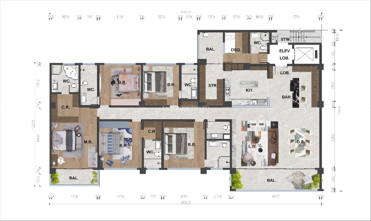 3 Bed Apartment with En Suite at Brookside Gardens Drive - 5