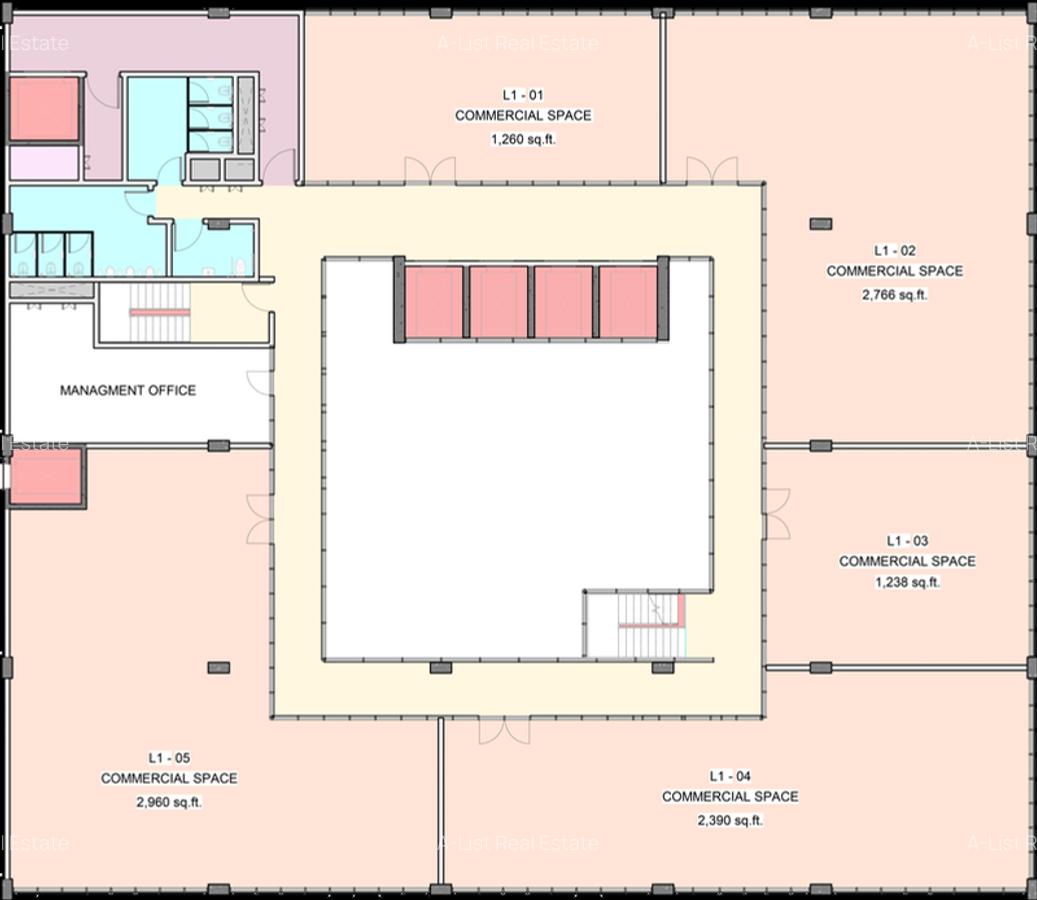 1,238 ft² Office with Backup Generator at Upper Hill - 1